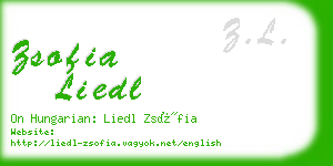 zsofia liedl business card